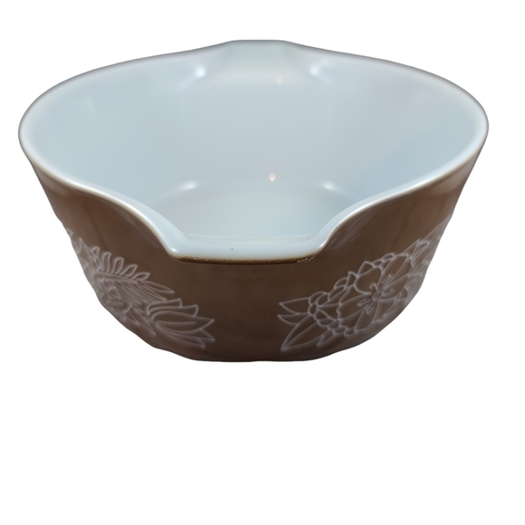 Pyrex Woodland 1970s Brown Casserole Dish Bowl 475-B 2.5 Liter Vintage Retro MCM - Picture 2 of 5